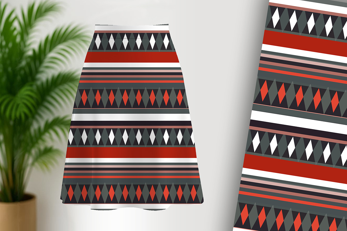 Earthy Ethnic Geometric Seamless, a Pattern Graphic by Sharon Schwalbe (Photo 2 of 6)