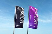 Vertical Flag Mockup, an Advertising Mockup by Rielismee (Thumbnail 3 of 5)