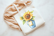 Sunflower Mother's Day Clipart, an Illustration by Watercolor design (Thumbnail 6 of 12)