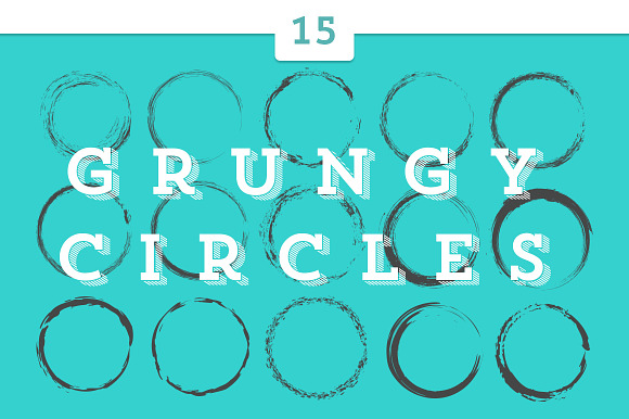 15 Grungy Circles preview 4