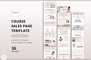 Course Sales Page Canva Template, a Landing Page Template by Julia On Purpose (Thumbnail 1 of 8)