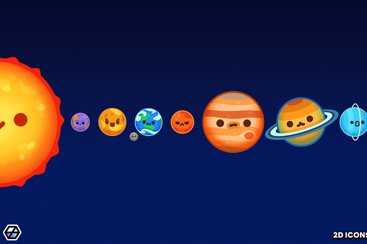2D Icons - Planet Pack, an Object Illustration by LAYERLAB (Photo 3 of 10)