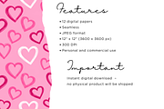 Pink Valentine Hearts, an Illustration by Mashimara (Thumbnail 3 of 4)