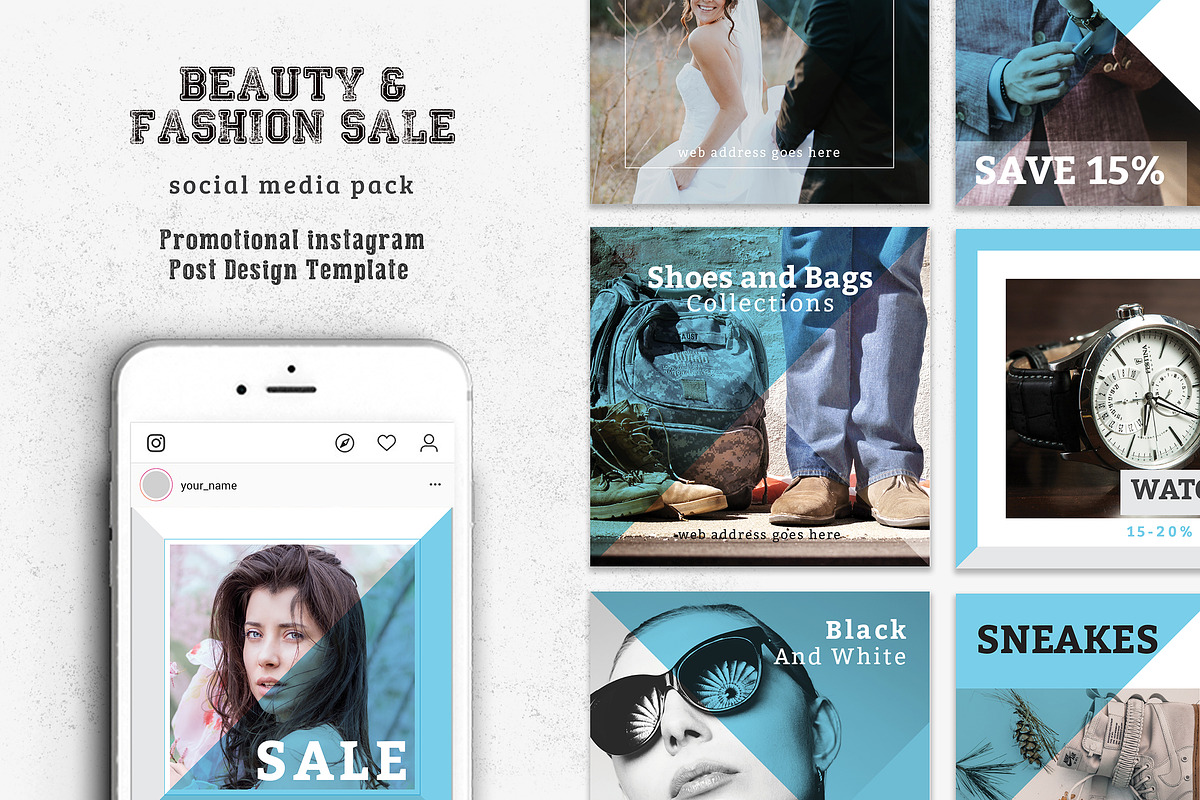 Fashion Sale Social Media Pack, a Social Media Template by ZAAS (Photo 5 of 6)