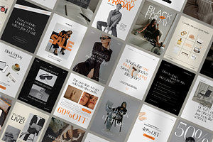 50+ Black Friday Social Templates, a Social Media Template by CanvaTemplateClubCo