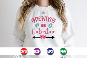 Growing My Valentine SVG