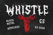 CS Whistle – Black Metal Font, a Blackletter Font by Craft Supply Co. (Thumbnail 1 of 8)