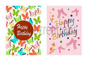 Birthday cards, a Card Template by snadiacreations