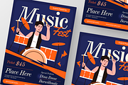 Music Festival Flyer, a Flyer Template by Annora Studio (Thumbnail 4 of 6)