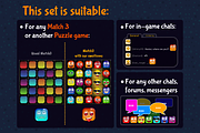 Cartoon funny stickers, an Icon by Chuchilko shop (Thumbnail 3 of 4)