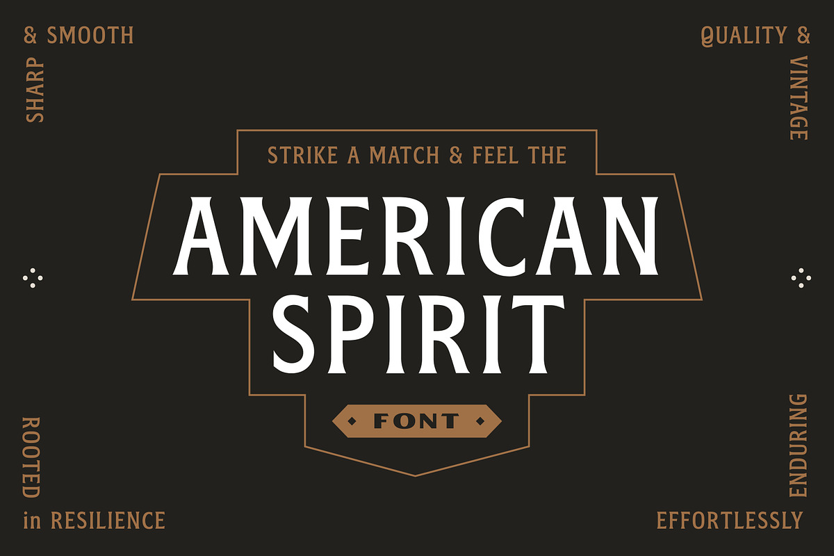 American Spirit – Vintage Serif Font, a Serif Font by Creative Type (Photo 1 of 7)
