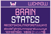 Brain States font, a Font by weknow (Thumbnail 1 of 8)