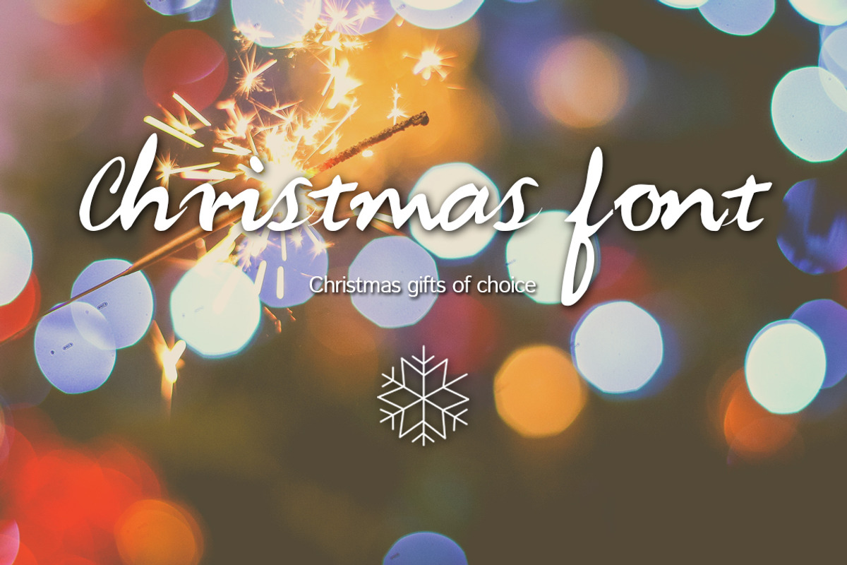 Christmas font-Handwritten font
