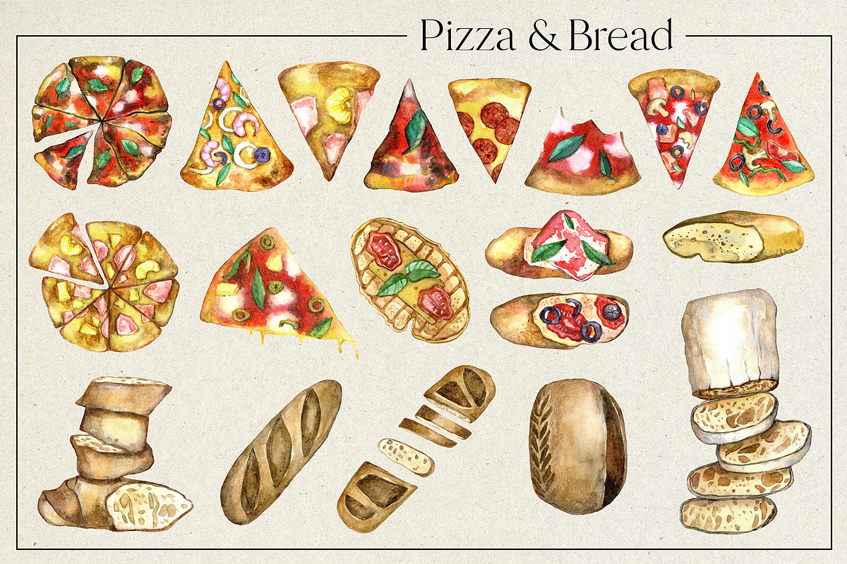 Toscana & Italian Food, a Food Illustration by Onceli*art (Photo 4 of 15)