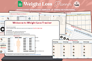 Spreadsheet Weight Loss Planner, a Templates & Theme by bellaROSEworkshop (Thumbnail 1 of 6)