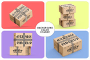 Corrugate Cardboard Shipping Box set, a Packaging Mockup by pixelmock (Thumbnail 16 of 16)