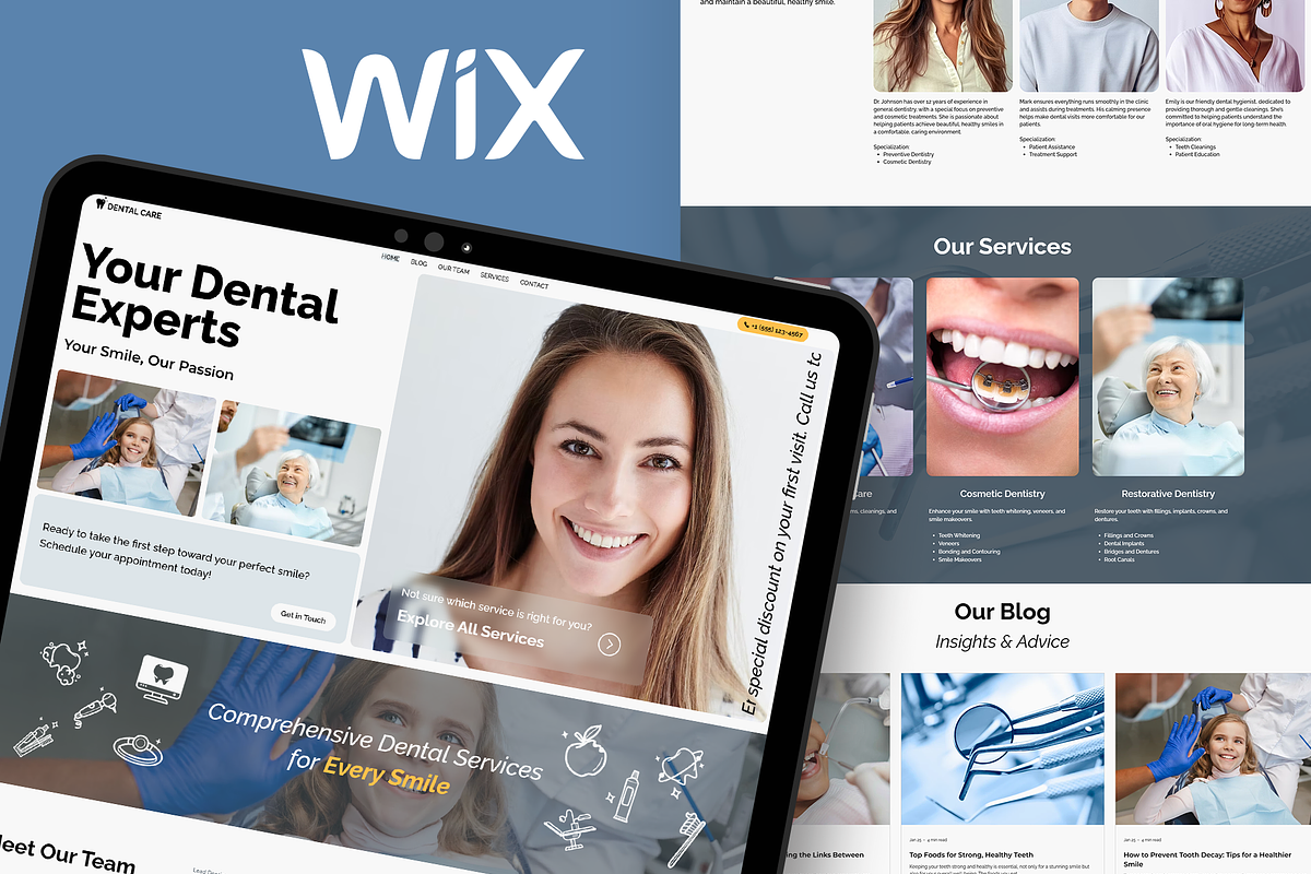 Dental Care - Wix Studio Website