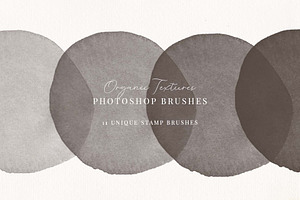 Organic Textures Watercolor Brushes