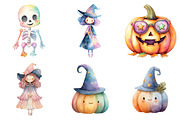 Cute Halloween Clipart, a Seasonal Illustration by CitraGraphics (Thumbnail 4 of 5)