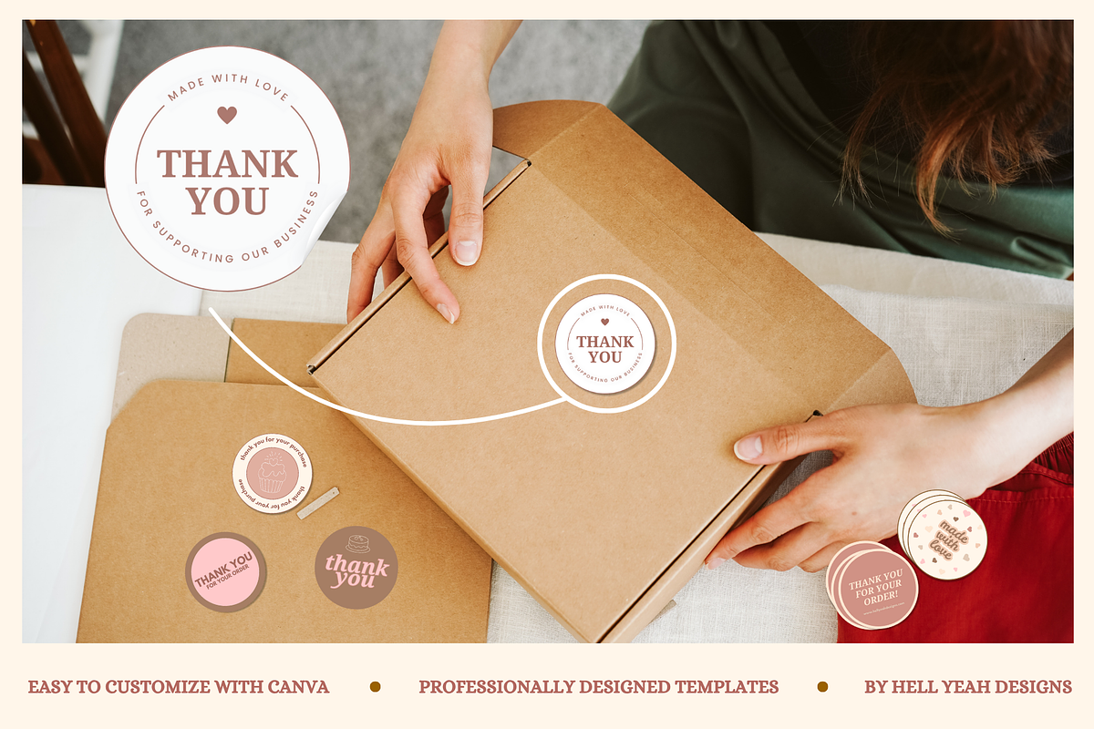 Bakery Round Sticker Templates, a Stationery Template by Hell Yeah Designs (Photo 6 of 7)