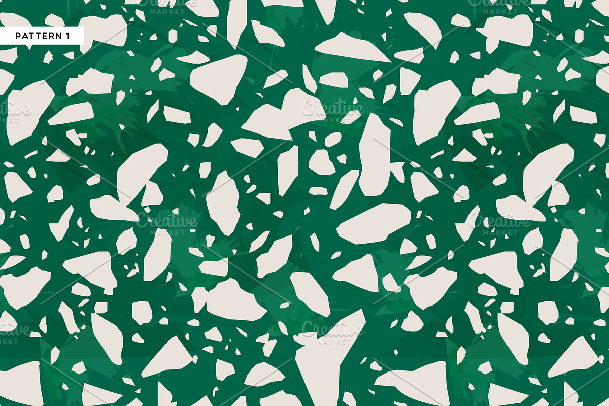 10 Realistic Terrazzo Patterns, a Pattern Graphic by Dedraw Studio (Photo 2 of 17)