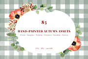 Autumn Botanical Watercolor ClipArt, a Seasonal Illustration by SunnJaneArt (Thumbnail 15 of 15)