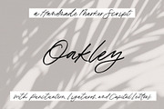 Oakley: a Handmade Marker Script, a Script Font by Margot + Co (Thumbnail 1 of 9)