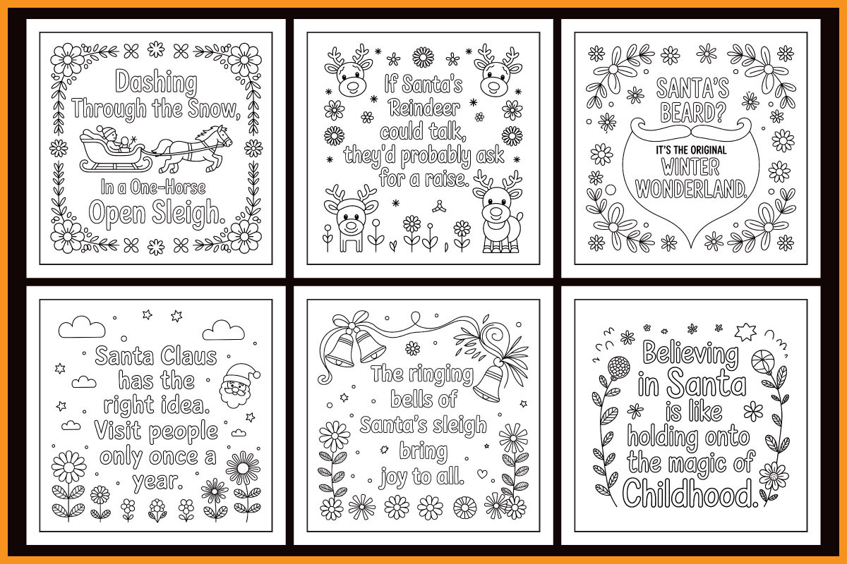 Santa Claus Coloring Book, an Object Graphic by protabsorkar11 (Photo 2 of 4)