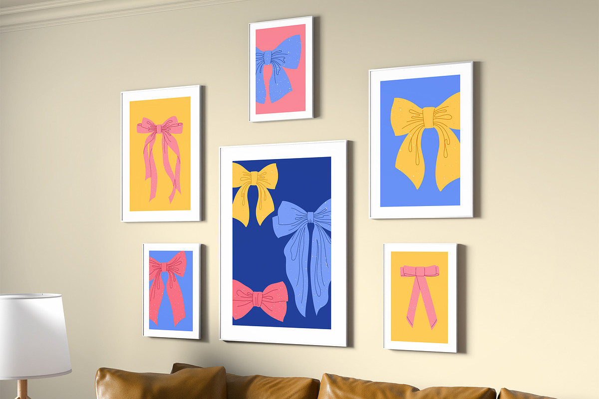Ribbon bows cute elegant cartoon set, a Decorative Illustration by Neliakott ♥ (Photo 2 of 11)