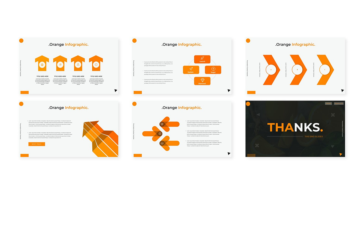 Orange - Powerpoint Template, a Presentation Template by AQR Studio