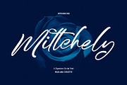 Mittchely Signature Script Font, a Script Font by Maulana Creative (Thumbnail 1 of 8)