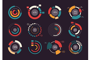 Circle chart. Round infographic, a Technology Illustration by Onyx