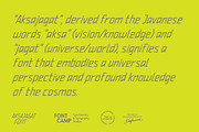 Aksajagat Font, a Sans Serif Font by Fontcamp Type Foundry (Thumbnail 6 of 14)