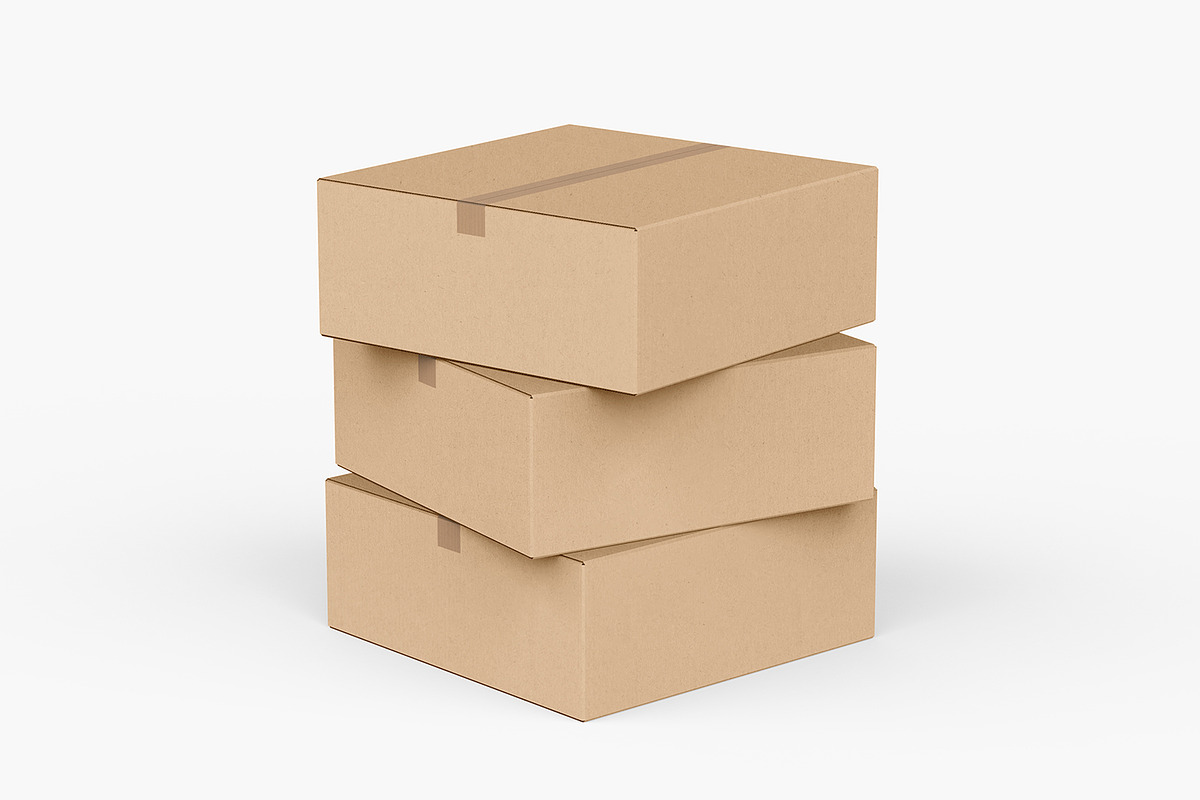 Cartoon Box Mockup, a Packaging Mockup by Ram Studio LLC (Photo 11 of 23)