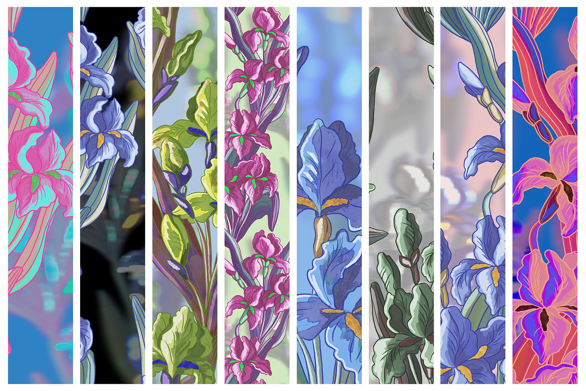 Irises, a Graphic by TextilePattern (Photo 7 of 7)