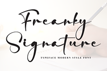 Freanky Signature | Script Font