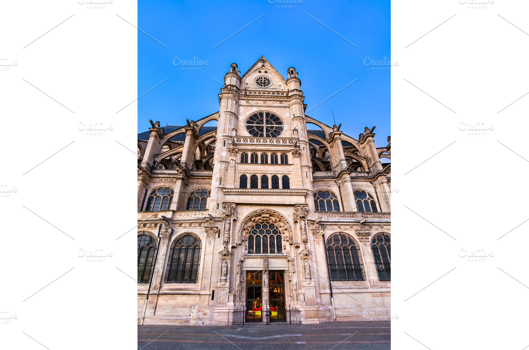 Saint-Eustache church southern, an Architecture Photo by Leonid Andronov