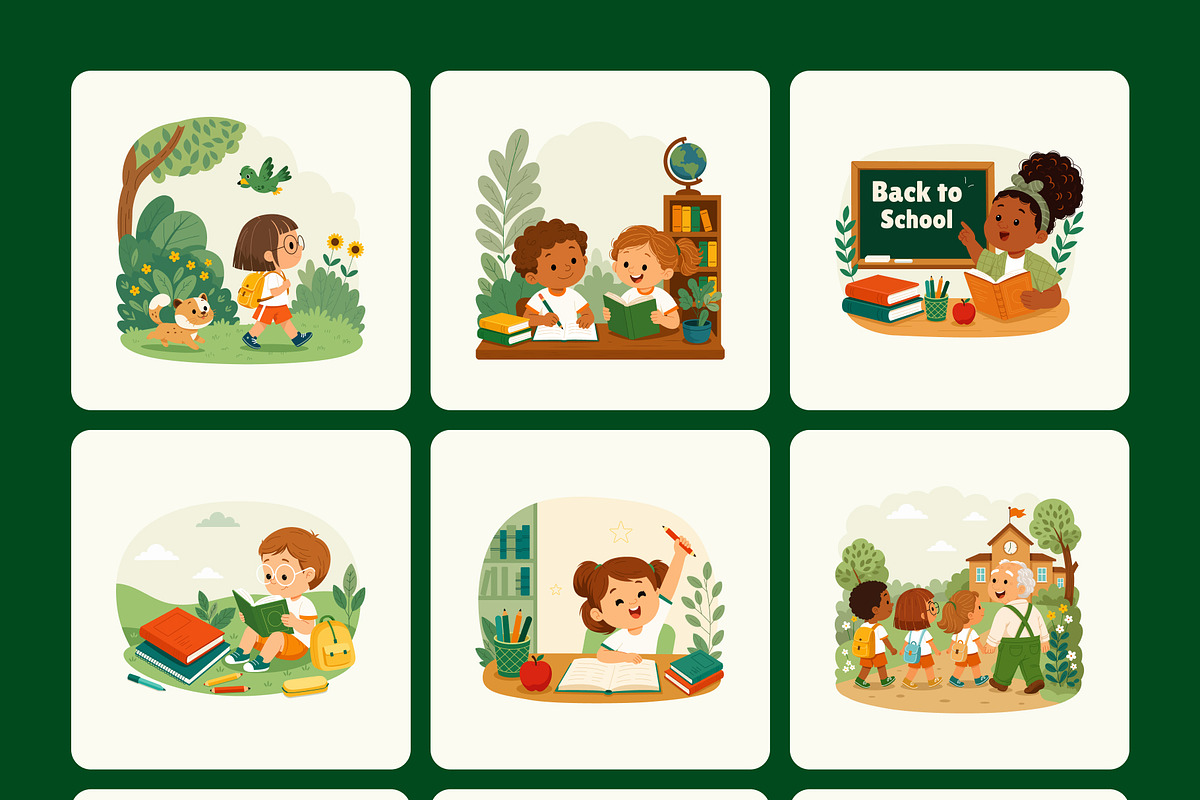 50 Back to School Education, an Education Illustration by Creative Stall (Photo 9 of 11)