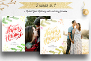 Christmas Card Photoshop Template 09, a Card Template by Nifty Template Studio (Thumbnail 3 of 11)