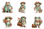 Whimsical Summer Frog Clipart, an Illustration by CreationArt (Thumbnail 5 of 7)
