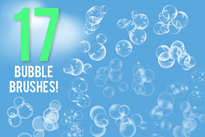 17 Bubble Brushes Pack