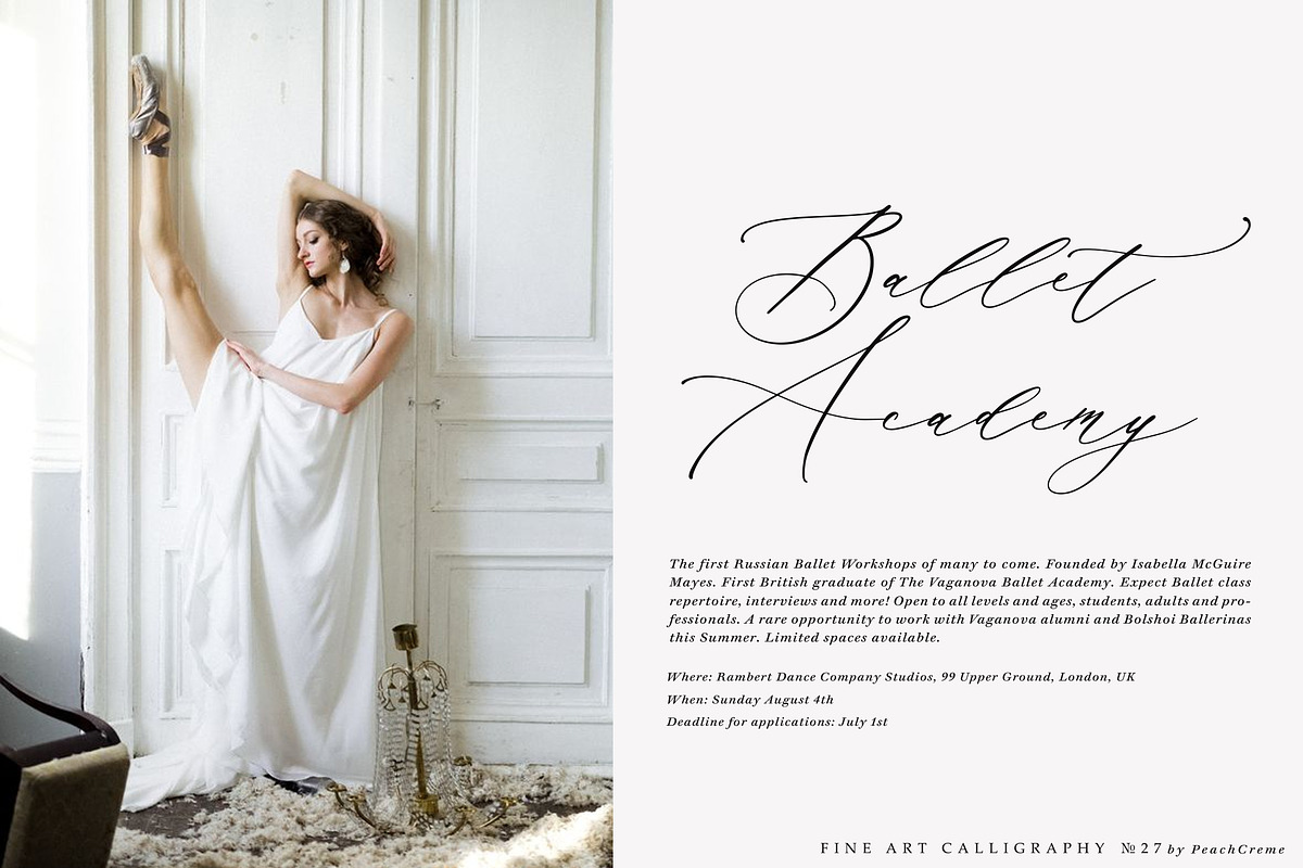 Manuscript 1284 // Calligraphy Font preview 4