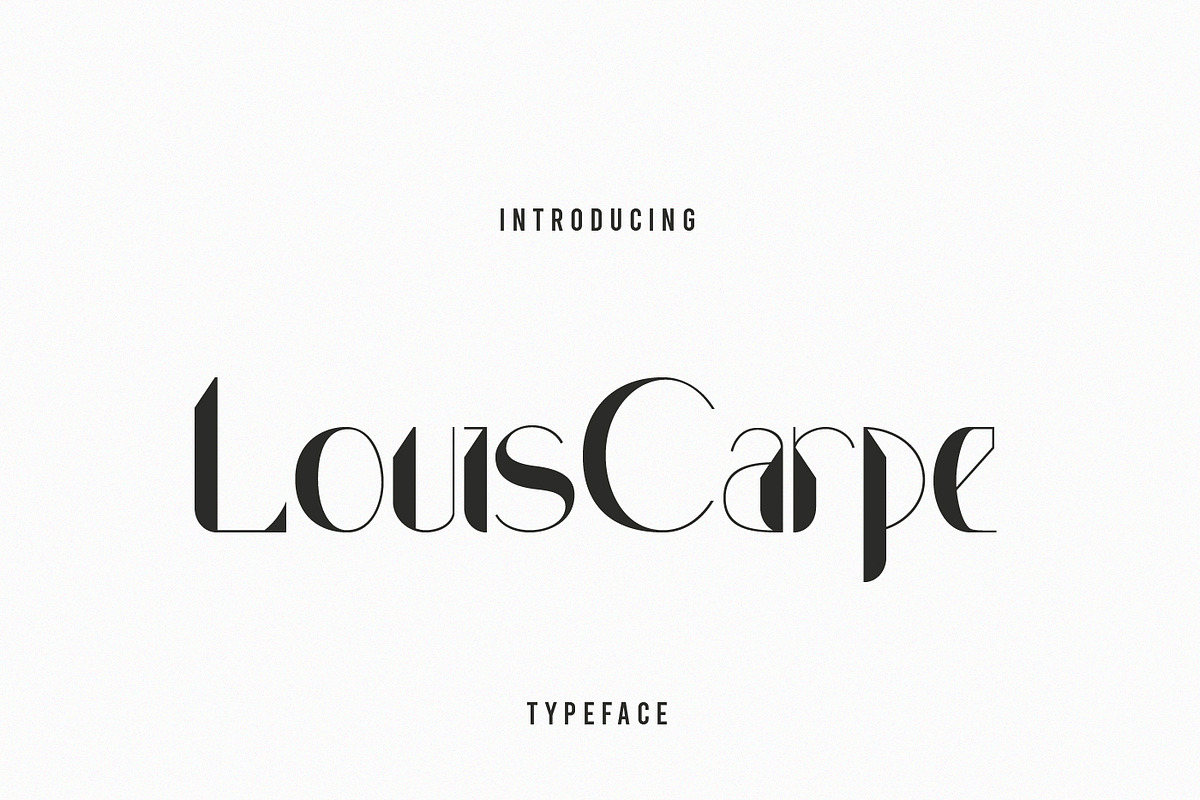 Louis Carpe Modern Display, a Font by infernostudio3 (Photo 1 of 10)