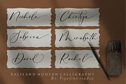 Baliland Modern Calligraphy Font., a Script Font by typeline studio (Thumbnail 7 of 11)