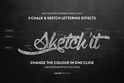 Sketch'it - Chalk and Sketch effects, a Layer Style Add-On by Graphic Goods Co (Thumbnail 1 of 5)