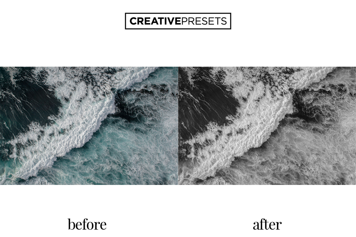 Deep Noir B&W Lightroom Presets preview 5