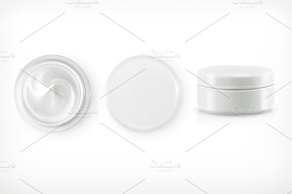Round Packaging Of Cream Cosmetics