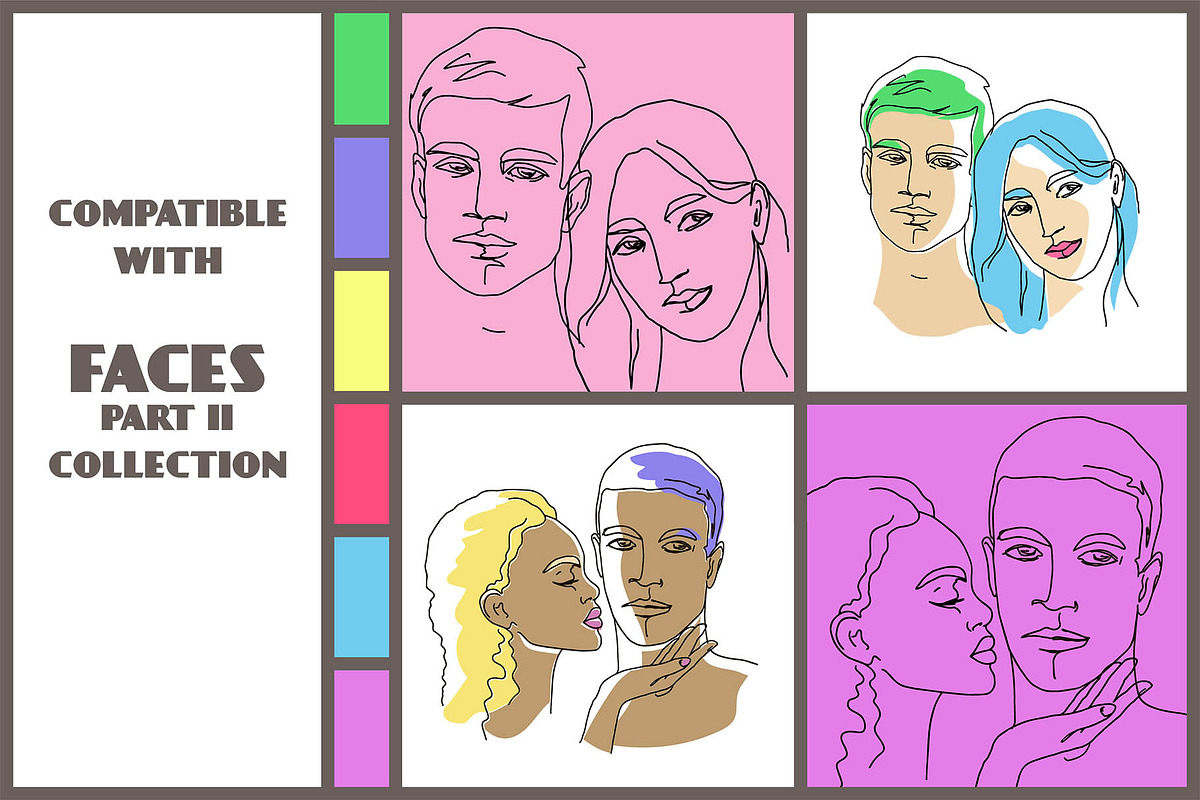 FACES part I FEMALE, a Person Illustration by statica (Photo 11 of 12)