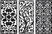 Decorative Floral Panel Silhouette, an Illustration by musafir_fashion (Thumbnail 5 of 21)