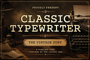 Classic Typewriter Font, a Slab Serif Font by Limited.studio (Thumbnail 1 of 4)